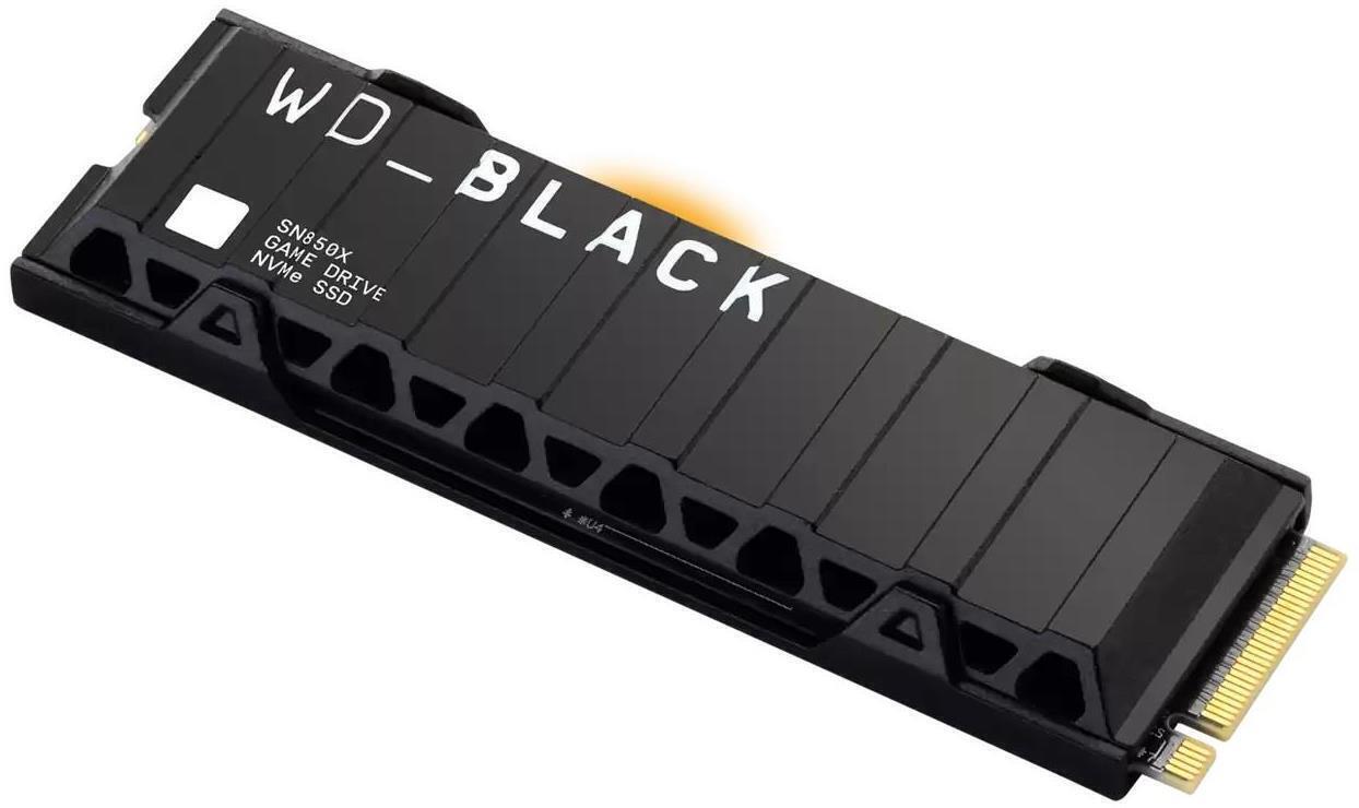 Western Digital WD_BLACK SN850X 1TB NVMe Internal SSD with Heatsink (WDS100T2XHE
