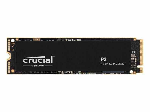 Crucial P3 1TB 3.0 NAND NVMe PCIe M.2 SSD.Brand New Sealed.