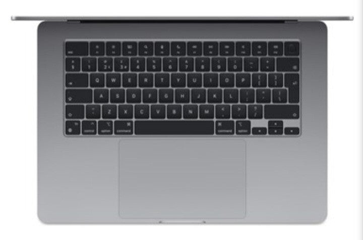 Apple MacBook Air 15.3" (256GB SSD, M2, 8GB) Laptop - Space Grey - MQKP3B/A (Jun