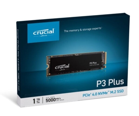Crucial P3 Plus 1TB NVMe Internal SSD (CT1000P3PSSD8) Brand New Sealed