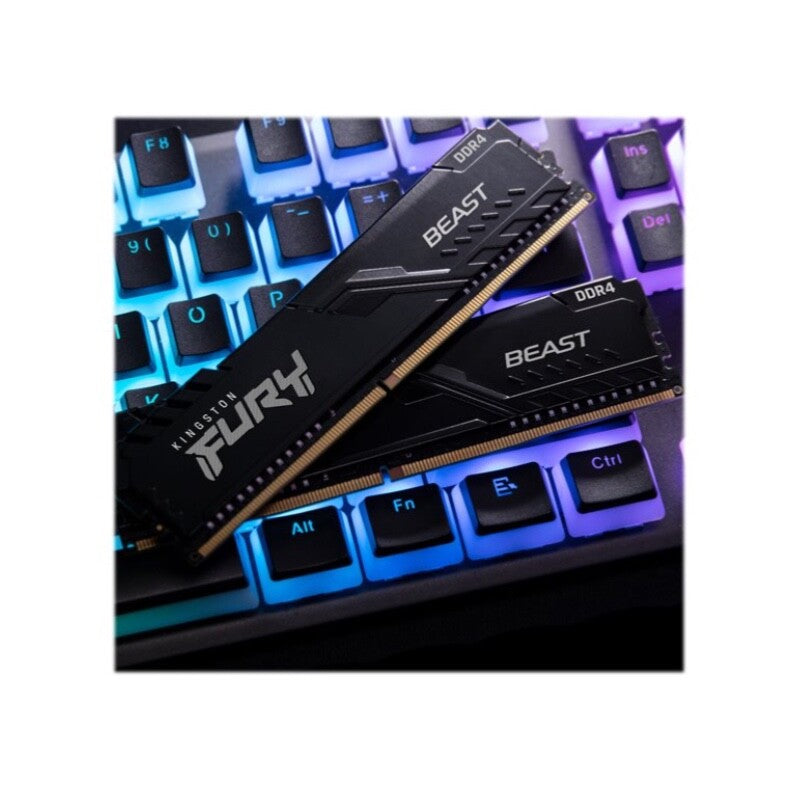 Kingston FURY Beast 16GB (2 x 8GB) 3200MHz DDR4 RAM - Black Memory Size: 16GB..
