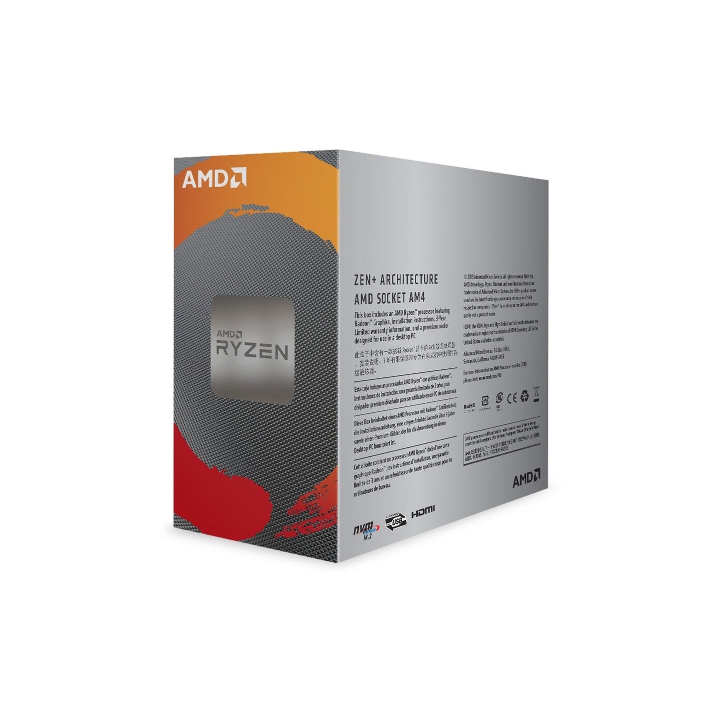 AMD Ryzen 3 3200g - 3.5 GHz Quad-Core (YD3200C5FHBOX) Processor