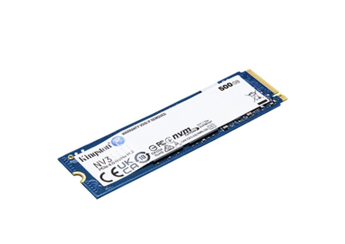 Kingston 500GB NV3 SSD M.2 (2280), NVMe, PCIe 4.0 (x4), 5000MB/s R, 3000MB/s W