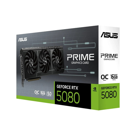 ASUS Prime -RTX5080-O16G, GeForce RTX 5080, 16 GB, GDDR7, 256 bit, 7680 x 4320 p