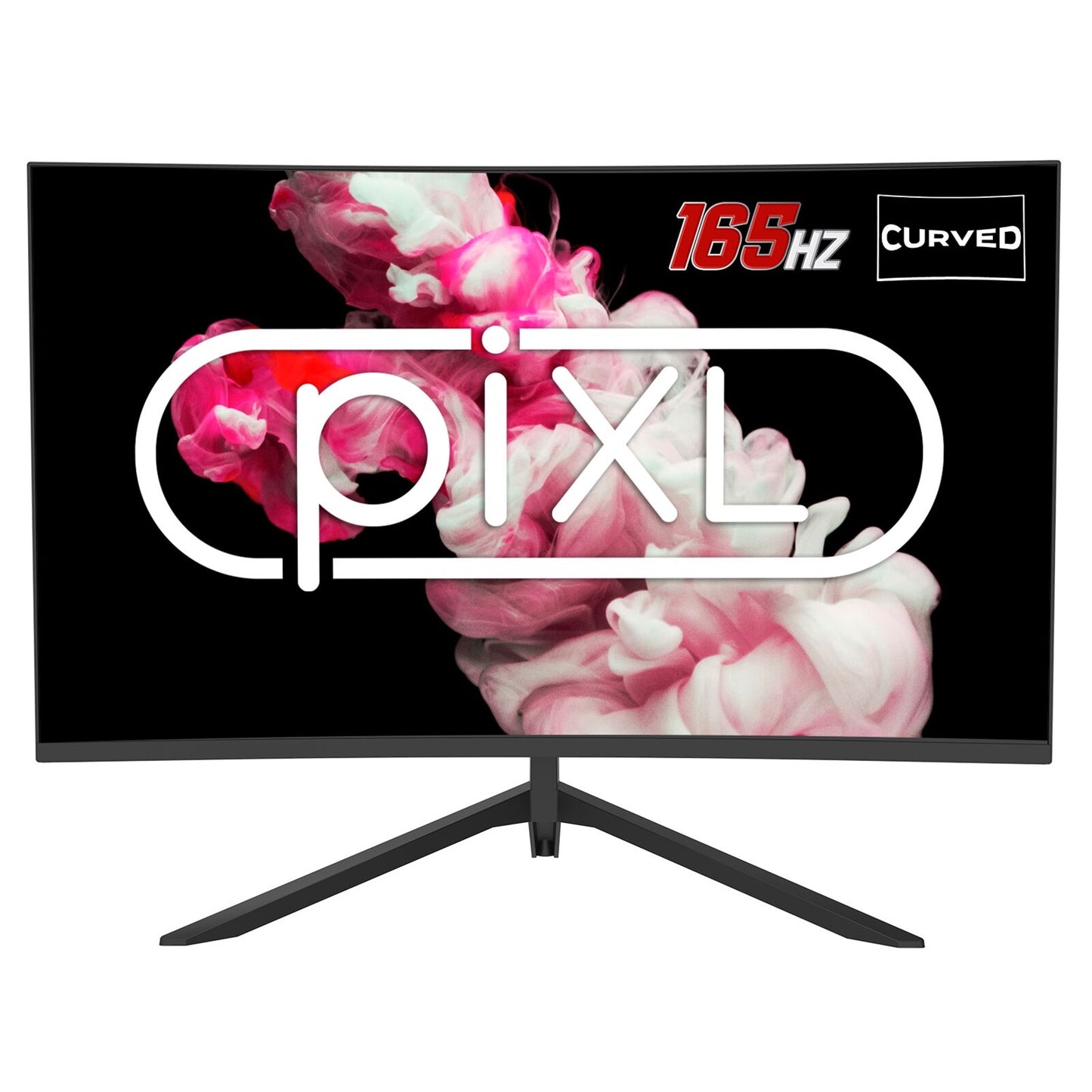 piXL  27 Inch Curved Frameless Monitor, 165Hz, 6ms Response Time, HDR, F 