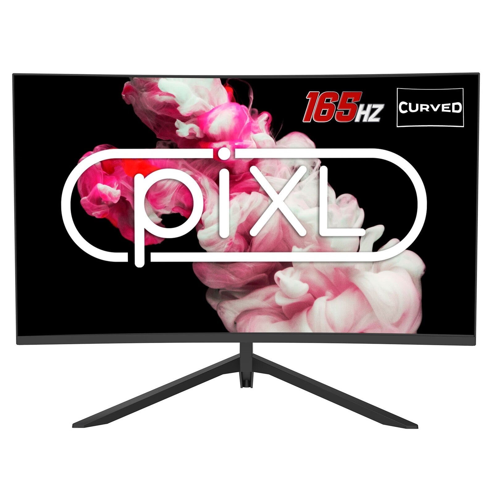 piXL  27 Inch Curved Frameless Monitor, 165Hz, 6ms Response Time, HDR, F 