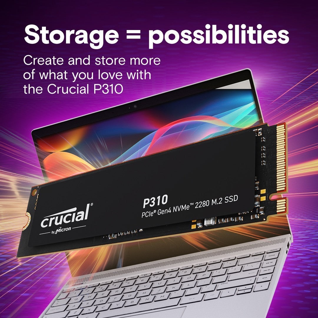 1TB Crucial P310, M.2 (2280) PCIe 4.0 (x4) NVMe SSD, 7100MB/s Read, 6000MB/s Wri