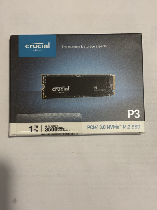 Crucial P3 1TB PCIe NVMe M.2 2280 Internal SSD - CT1000P3SSD8