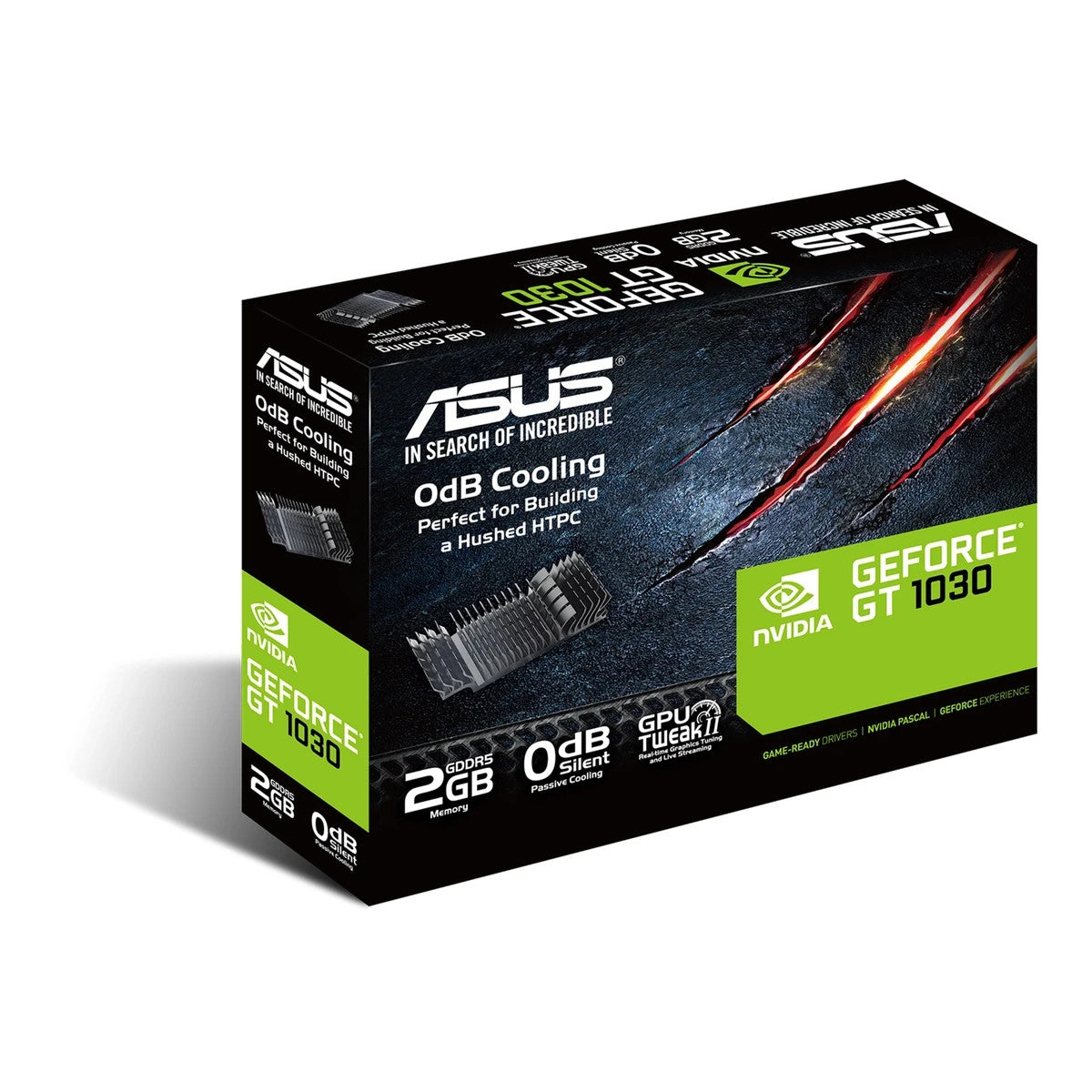 ASUS GT1030-SL-2G-BRK Geforce GT 1030 2 GB GDDR5 64 bit 1920 x 1200 pixels PCI E