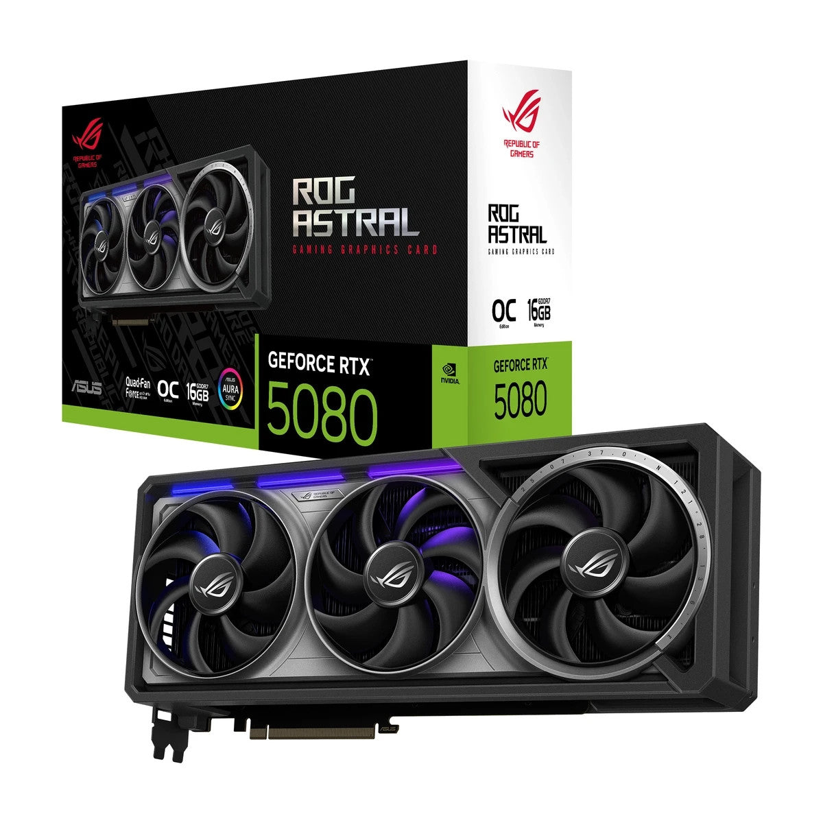 ASUS ROG Astral - -RTX5080-O16G-WHITE Geforce RTX 5080 16 GB GDDR7 256 bit 7680