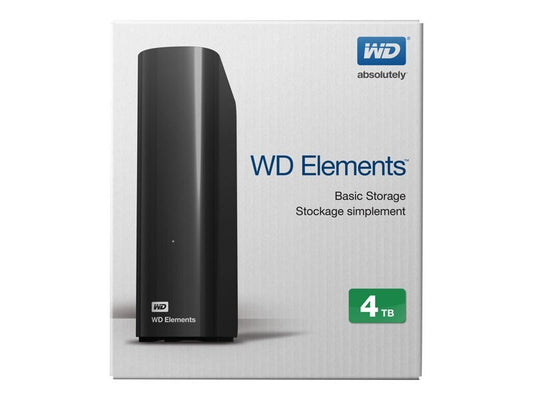 WD Elements WDBWLG0040HBK-EESN 4TB 5400RPM Desktop External Hard Drive - Black