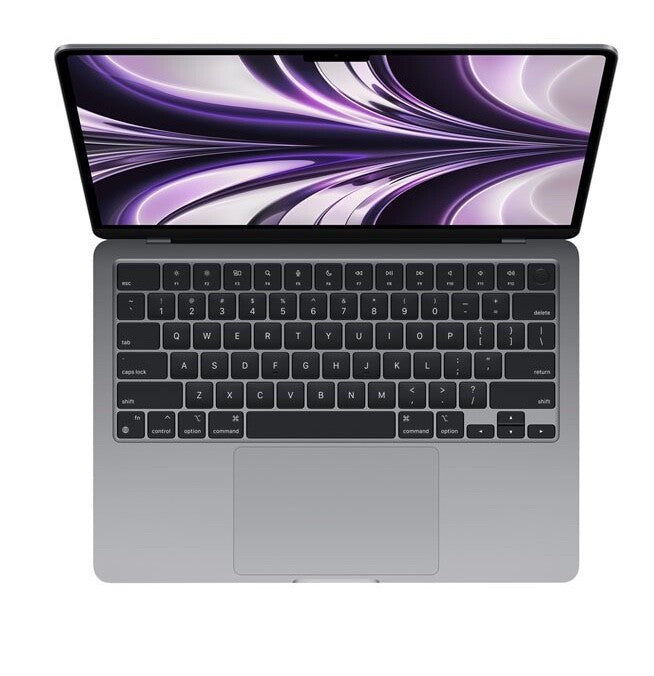 Apple MacBook Air 13.6" (256GB SSD, M2, 8GB) Laptop - Space Grey - MLXW3B/A (Jun
