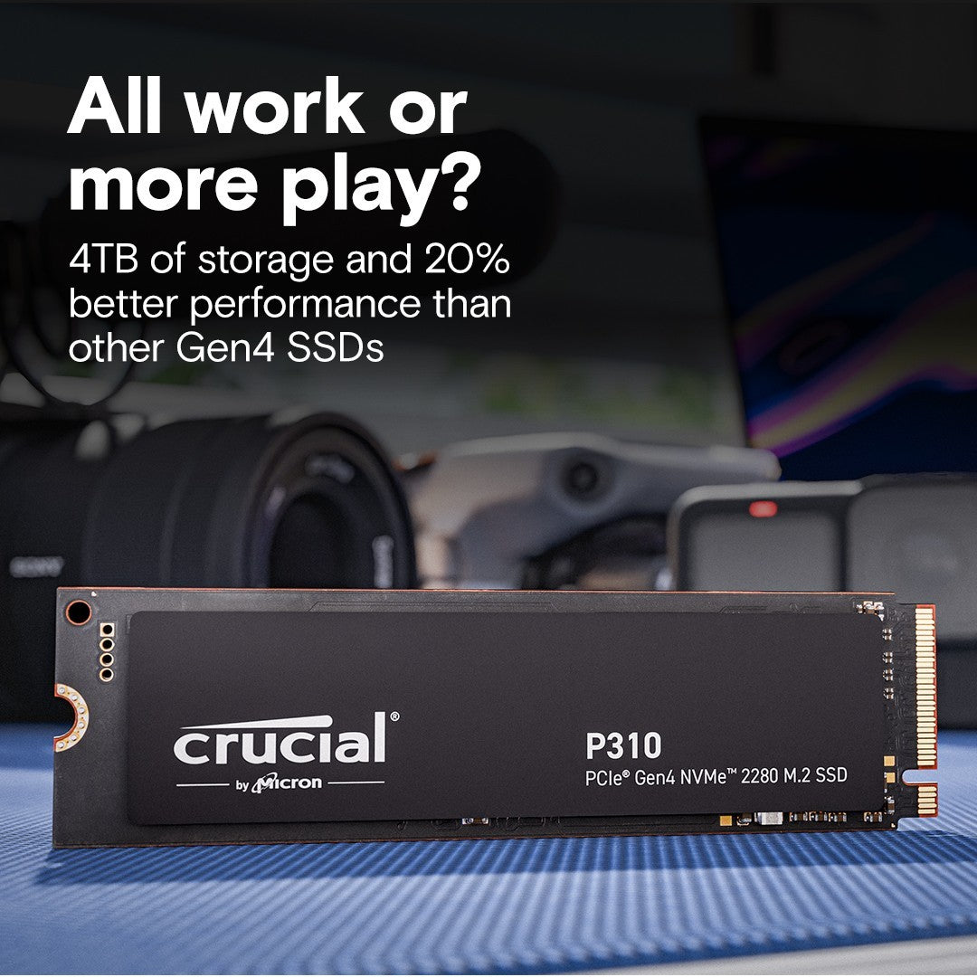 1TB Crucial P310, M.2 (2280) PCIe 4.0 (x4) NVMe SSD, 7100MB/s Read, 6000MB/s Wri