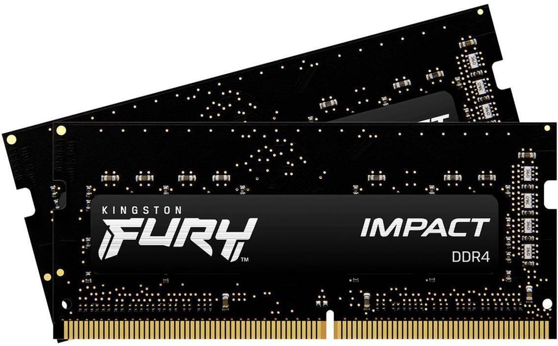 Kingston FURY Impact 2 x 32GB 3200MHz SODIMM DDR4 RAM Kit (KF432S20IBK2/64)