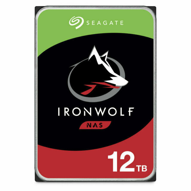 Seagate IronWolf 12TB NAS Hard Drive 3.5 inch 7200RPM,256MB Cache ST12000VN0008